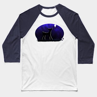 Deer in the Night Baseball T-Shirt